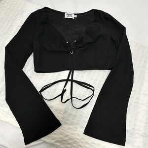 Princess Polly Black Top (size 8)